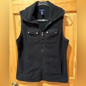 Chaps Black Fleece Vest women’s M